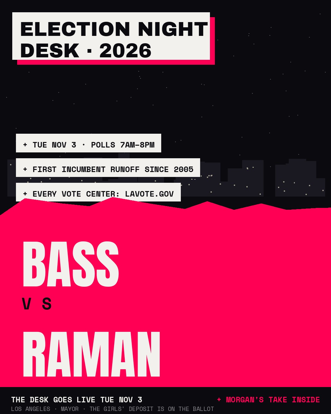 The Election Night Desk Is Open — Bass vs. Raman: What the Girls Need to Know Before November 3